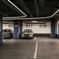 Подземный паркинг в жилом доме